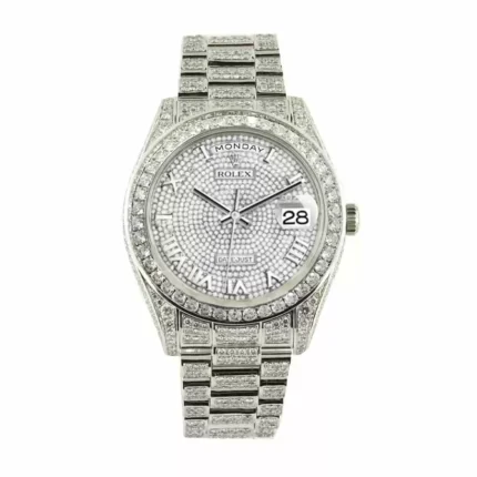 Baguette Rolex Replica Watch – Fully Iced Automatic Men’s Timepiece
