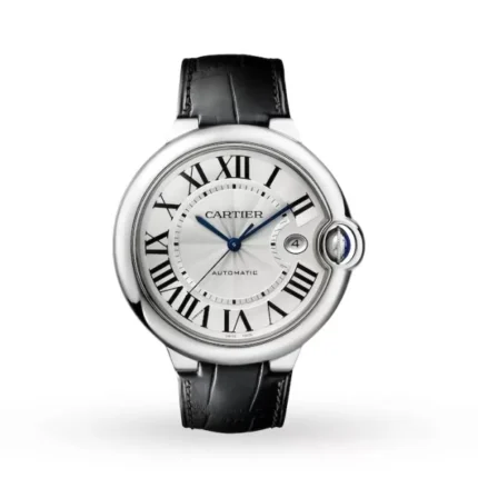 Cartier Ballon Bleu W69016Z4 Replica Silver Leather Watch