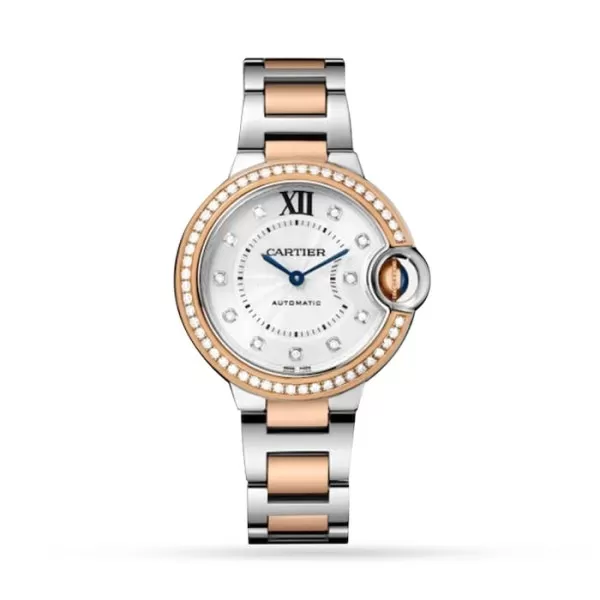 Cartier Ballon Bleu Replica Women’s Steel & Rose Gold Watch