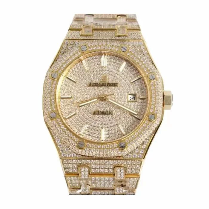 Fully Iced Out AP Replica Watch – Luxury Automatic for Men