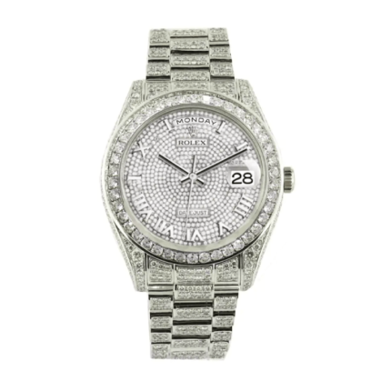 Rolex Datejust Iced Out Roman Replica – Luxury Automatic Watch